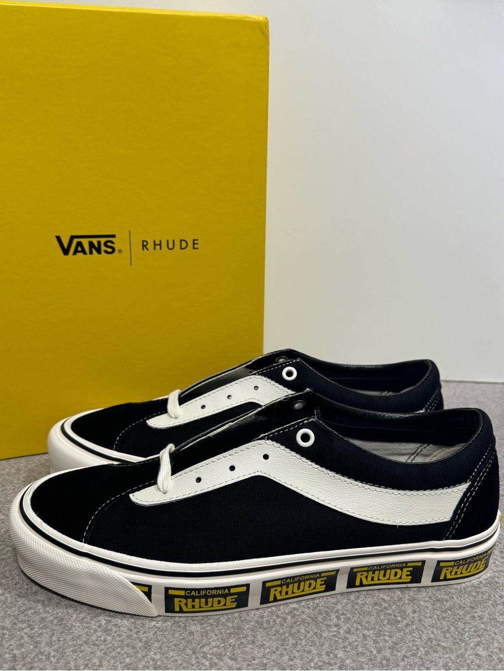 Vans x Rhude Bold Ni Black Collab NEW VN0A3WLPTHF